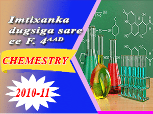 CHEMISTRY 2010-11