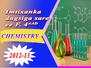 CHEMISTRY 2012-13