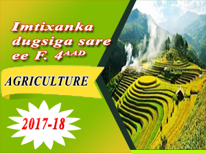 AGRICULTURE 2017-18