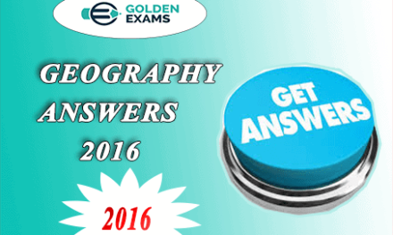 Geography Answer  2016